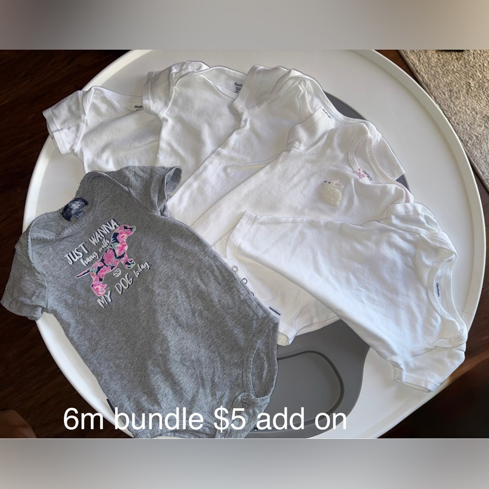 Baby Onesie Bundle - White and Gray